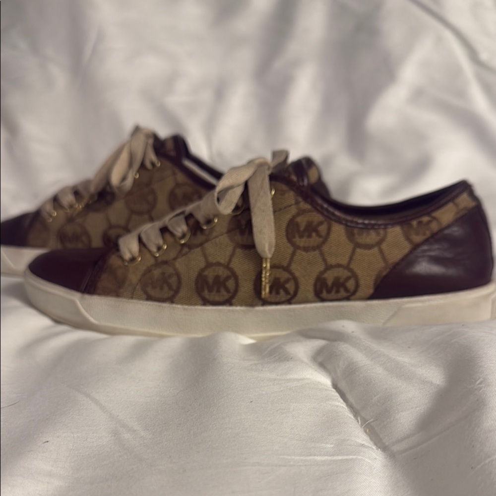 Brown MK Logo Sneakers